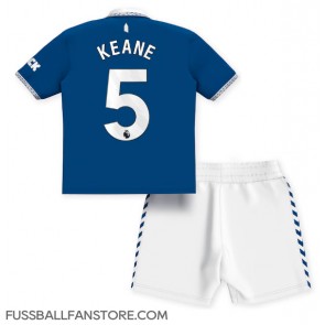 Everton Michael Keane #5 Replik Heimtrikot Kinder 2023-24 Kurzarm (+ Kurze Hosen)